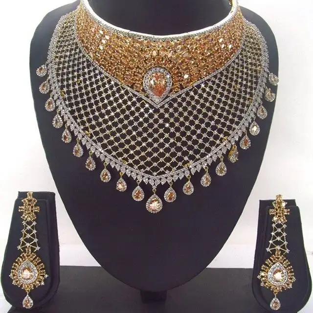 Queency 4 Mulheres Pedaço de Moda Conjuntos de Jóias Africano Dubai 18K Banhado A Ouro de Luxo Big Wave