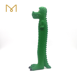 silicona verde dinosaurio mascota mastica lúpulo juguetes sexo muestras gratis juguetes para mascotas juguetes para masticar - Product Image 2