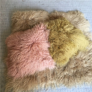 装饰垫西藏羊皮长发羊皮毛皮床抛枕 - Product Image 6