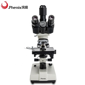 <span class=keywords><strong>Microscope</strong></span> trinoculaire biologique éducatif Phenix 100X-1600X avec platine mécanique à Double couche