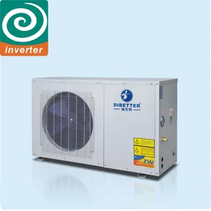 8kw R32ระบบแหล่งอากาศน้ำร้อนปั๊มความร้อนระบายความร้อน DC อินเวอร์เตอร์อากาศปั๊มความร้อนน้ำ