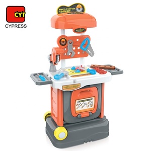 2 en 1 Deluxe herramienta <span class=keywords><strong>maleta</strong></span> juego chico plástico herramienta <span class=keywords><strong>juguete</strong></span> - Product Image 2