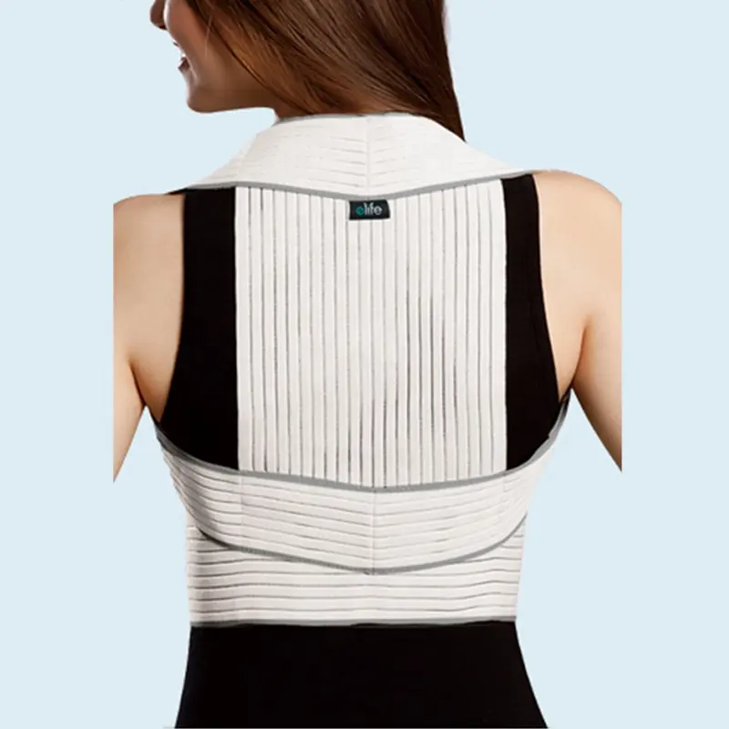 E-Vie E-CL003 réglable haute qualité ventilé élastique clavicule d'épaule de posture de soutien de dos