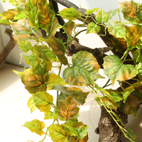 Guirlande de lierre artificiel vert, feuillage en plastique, fausses plantes suspendues pour la décoration de mariage, de fête, de jardin ou de mur