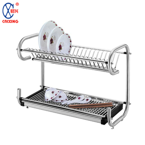 La cocina de gran capacidad de almacenamiento de titular de <span class=keywords><strong>3</strong></span> <span class=keywords><strong>niveles</strong></span> plato de acero inoxidable <span class=keywords><strong>escurridor</strong></span> estante - Product Image 3