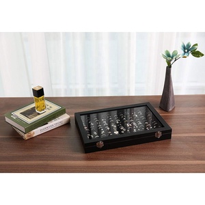 Manufacturer Customized Leather Looking Velvet Ring Jewelry Box <strong>Earring</strong> <strong>case</strong> - Product Image 5