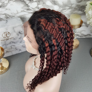 Highknight 14 Pouces Bouclés Naturel Cheveux Humains Avant De Lacet <span class=keywords><strong>Perruque</strong></span> Avec Des Cheveux de Bébé Pour Les Femmes Noires - Product Image 3