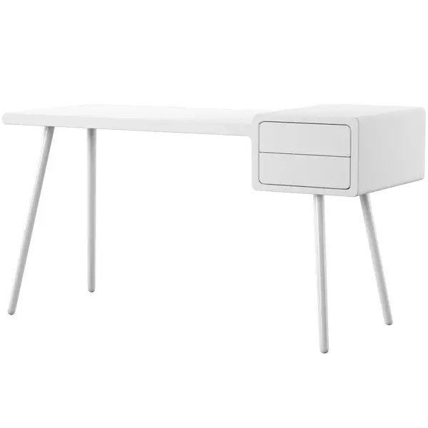 stylish modern MDF 2 drawers Writing Desk table computer desk for home office