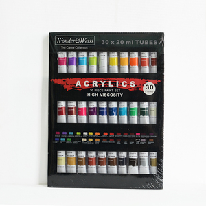 Ensemble de <span class=keywords><strong>peinture</strong></span> <span class=keywords><strong>acrylique</strong></span> professionnelle pour corps lourd, 10 tubes de 20 ml, pour verre, toile et papier, non toxique - Product Image 4