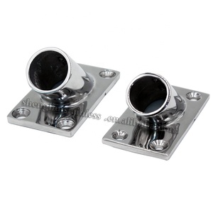 Gương đánh bóng phần cứng biển 316SS hình chữ nhật ống-cột cơ sở 45 độ - Product Image 5