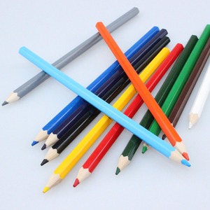 Alami Kayu Berwarna Pensil 12 Warna Pensil Set dengan Kotak