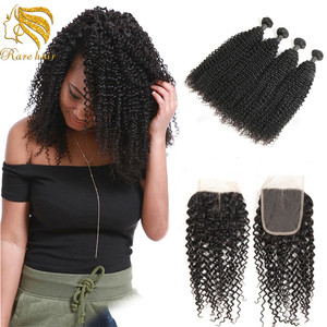 Real cabello humano minoristas Afro rizado tejido para belleza Boutique de libre de químicos Kinki extensiones - Product Image 1