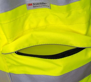 Zuja Nieuw Design Zwarte Serie Reflecterende Verkeersbeveiliging Winter Veiligheid Parka - Product Image 4