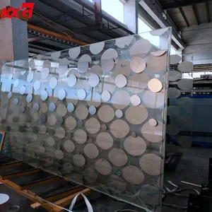 Protector de pantalla de vidrio templado, vidrio decorativo de alta calidad con patrón cuadrado