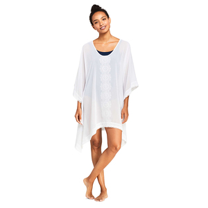 Custom Women White Chiffon Swimsuit Bikini Loose <strong>Beach</strong> Cover up <strong>Kaftan</strong> - Product Image 1