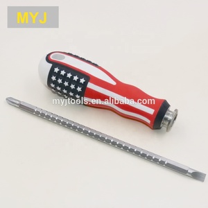 Bán Hot American Cờ Xử Lý Vít Điều Khiển Đầu Phẳng Phillips Tuốc Nơ Vít Đôi Sử Dụng Có Thể Tháo Rời Tự Làm Cấp Hộ Gia Đình Dụng Dụng Cụ Cầm Tay - Product Image 4