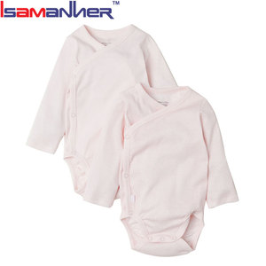 Ropa infantil ropa de bebé niñas crecer de algodón orgánico bebé mameluco - Product Image 3