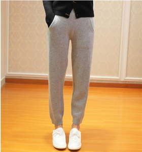 Custom 100% Cashmere <strong>Wool</strong> Fashion Long Yoga Woman Knit <strong>Pant</strong> Soft <strong>Pants</strong> - Product Image 1