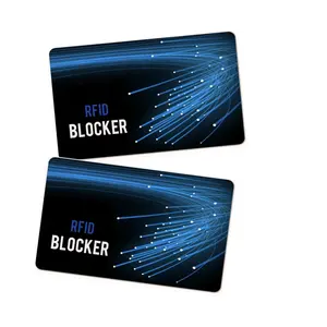 안티 스캐너 13.56 MHz 신용 카드 RFID 차단기 NFC 카드 스키머 칩 RFID 차단 카드