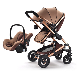 Venta por mayor de lujo 3 en 1 nuevo cochecito de bebé cochecito de lujo para lactante y niño muñeca carro con asiento para el <span class=keywords><strong>a</strong></span> - Product Image 1