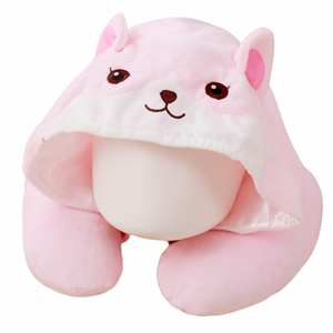 Cute <span class=keywords><strong>dog</strong></span> cuscino con il cappello Farcito Animale di Peluche Cuscino Auto Cuscino Da Viaggio Aereo Cuscino D'allattamento Morbido con il Cappello Della Peluche Giocattoli - Product Image 4