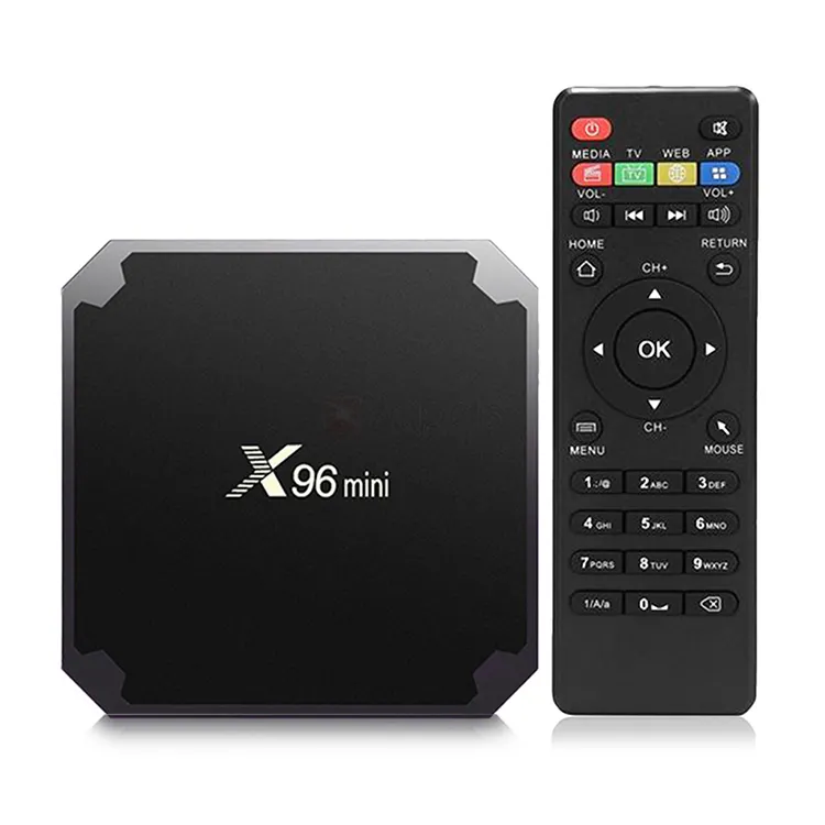 थोक एंड्रॉयड 7.1 4K HD IPTV सेट टॉप बॉक्स Amlogic S905w X96 मिनी 2GB 16GB स्मार्ट एंड्रॉयड OTT टीवी बॉक्स X96mini