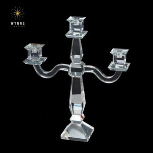 <span class=keywords><strong>Bougeoirs</strong></span> créatifs en cristal de verre romantique faits à la main, écologiques, pour la décoration de mariage, de fête à domicile, de la Saint-Valentin - Product Image 1