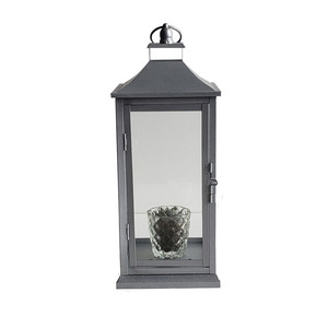 Candle Led <strong>Lantern</strong> Set of 3 <strong>Silver</strong> <strong>Lantern</strong> Power Coating Indoor Metal Floor Square Led Moroccan <strong>Lanterns</strong> - Product Image 2