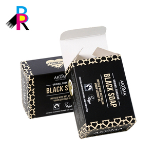 Emballage sur papier personnalisé, boîte à savon noire, Simple et <span class=keywords><strong>pas</strong></span> <span class=keywords><strong>cher</strong></span> avec Logo, 50 pièces - Product Image 2