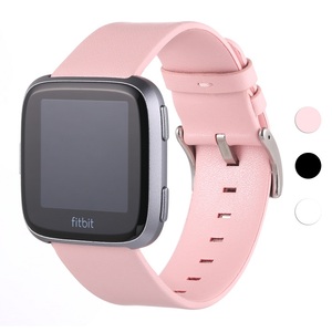 Pour <span class=keywords><strong>Fitbit</strong></span> Versa Bandes Classique En Cuir Véritable <span class=keywords><strong>Bracelet</strong></span> Remplacement Accessoires Fitness Sangle pour Versa Femmes Hommes - Product Image 2