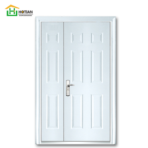 Hermosa <span class=keywords><strong>Puerta</strong></span> Principal de Madera Maciza de Teca, Diseño Moderno, Puertas Interiores de Madera con Marcos - Product Image 3
