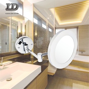 <span class=keywords><strong>Espejo</strong></span> LED para maquillaje, <span class=keywords><strong>espejo</strong></span> de tocador con doble montaje en <span class=keywords><strong>pared</strong></span>, <span class=keywords><strong>plegable</strong></span>, con luz, táctil, 10x - Product Image 4