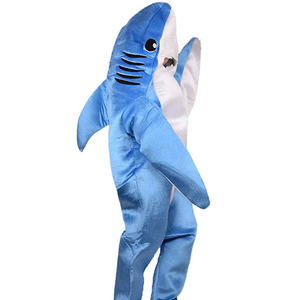 Fantasia de Mascote de Tubarão de Pelúcia Personalizada com Impressão de Logotipo, Fantasia Engraçada de Tubarão - Product Image 2