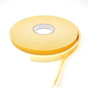 Double Single Sided Sponge Thermal Insulation Release Paper Die Cut Acrylic Soft PU Foam Sponge Self Adhesive Tape for Glass