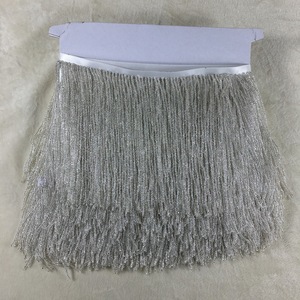 Bán Buôn Hạt Thủy Tinh Trắng Đính Cườm <span class=keywords><strong>Fringe</strong></span> 5.5 Yards Trim Tua <span class=keywords><strong>Fringe</strong></span> - Product Image 4