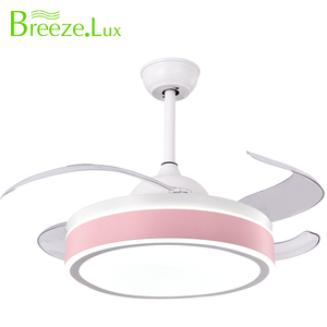 Breezelux Oem Odm 42/48 Inch 4 Intrekbare Pc Bladen Stille Motor Omkeerbare Rotatie Elektrische Afstandsbediening Plafondventilator Licht Leven - Product Image 2