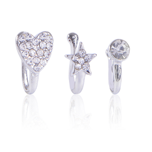 Anneaux nasaux en Faux Septum strass, Non percés, pour nez, ouvert, anneau à Clip, <span class=keywords><strong>Piercing</strong></span>, bijoux du corps - Product Image 4