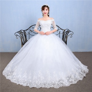 Vestido <span class=keywords><strong>de</strong></span> novia con apliques <span class=keywords><strong>de</strong></span> encaje, vestido <span class=keywords><strong>de</strong></span> <span class=keywords><strong>noche</strong></span> con tirantes, <span class=keywords><strong>vestidos</strong></span> <span class=keywords><strong>de</strong></span> baile <span class=keywords><strong>de</strong></span> un hombro, Media manga - Product Image 2