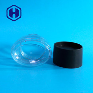 Oval plana lata <span class=keywords><strong>de</strong></span> fruta seca tarro <span class=keywords><strong>de</strong></span> plástico para <span class=keywords><strong>mascotas</strong></span> contenedor <span class=keywords><strong>de</strong></span> almacenamiento apilable loco latas con tornillo tapa - Product Image 4