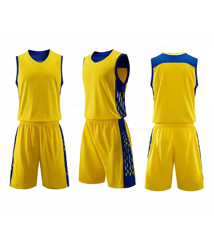 Sublimación Reversible personalizado europea mejor camisetas de baloncesto