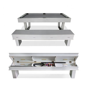 Color blanco personalizado y productos <span class=keywords><strong>de</strong></span> <span class=keywords><strong>billar</strong></span> <span class=keywords><strong>de</strong></span> <span class=keywords><strong>7</strong></span> <span class=keywords><strong>pies</strong></span> mesa <span class=keywords><strong>de</strong></span> comedor con Banco - Product Image 3