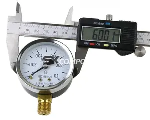 Y60 Manometer 0,06 ~ 60 MPa gewöhnliches digitales Wasserdruck manometer Niederdruck barometer