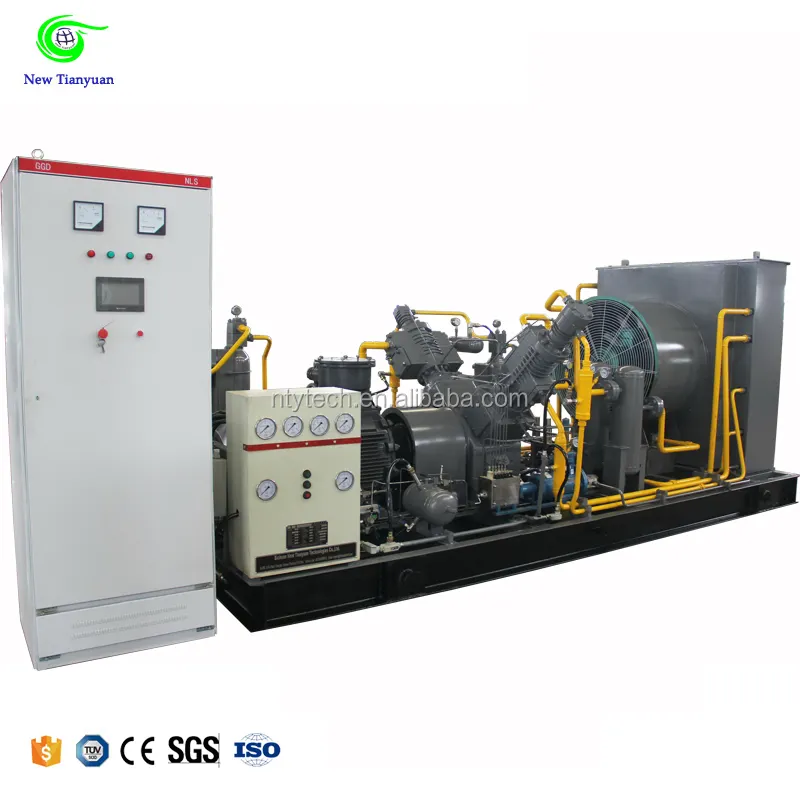 Compressor de gás cng para controle de automação, alta pressão de alta entrega 250bar