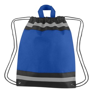 2019 Hot Bán Amazon 80 GSM Cao Cấp Không Dệt Polypropylene Phản Quang Sọc Thể Thao Túi Túi Xách Dây Kéo - Product Image 3