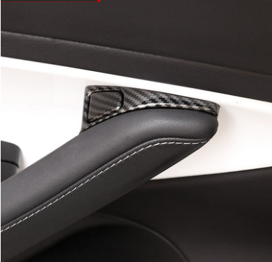 8 шт./компл. отверстия автомобильной двери выхода наклейка для украшения интерьера дверь легко отстегивающимися пуговицами напоминание переключатель ручка крышки для Tesla модель 3