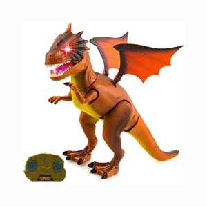 遥控恐龙玩具为孩子和幼儿现实恐龙数字玩具与闪灯和声音恐龙