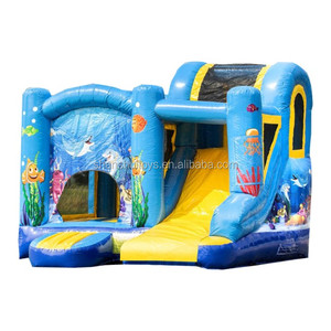 Parco giochi gonfiabile della casa di rimbalzo di nuova progettazione, castello di salto gonfiabile dello scorrevole combinato commerciale da vendere