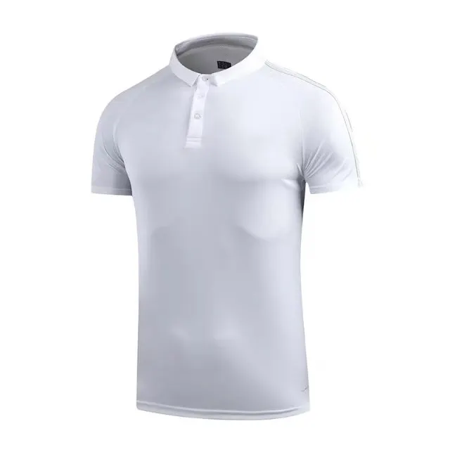 Модная Высококачественная комбинированная рубашка поло, оптовая продажа мужской одежды, белая Простая мужская футболка поло для гольфа