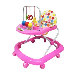 Cheap baby activity walker music simple multifunction 8 wheels baby walker in china