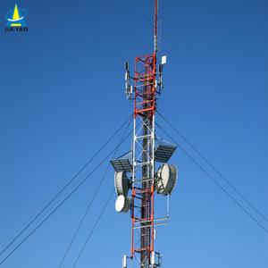 เสาอากาศ Gsm โทรคมนาคมการสื่อสารโทรคมนาคมลวดผู้ชายเหล็ก30M ตาข่ายสามเหลี่ยมเสา Guyed Tower - Product Image 2